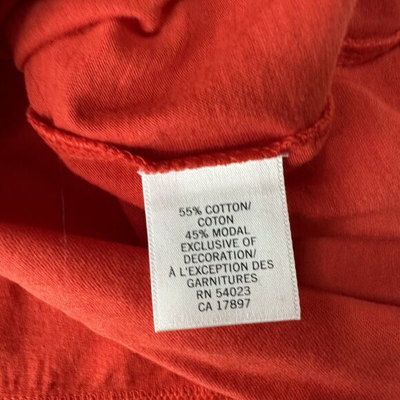 Banana Republic Tank Top Medium Orange V-Neck Casual Cotton Modal NEW - Picture 5 of 7